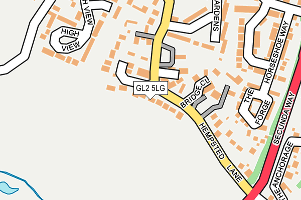 GL2 5LG map - OS OpenMap – Local (Ordnance Survey)