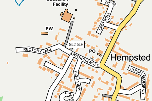 GL2 5LH map - OS OpenMap – Local (Ordnance Survey)