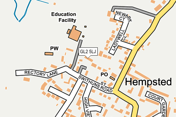 GL2 5LJ map - OS OpenMap – Local (Ordnance Survey)