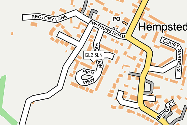 Map of JS GLOS LTD at local scale