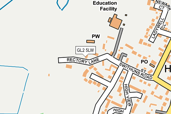 GL2 5LW map - OS OpenMap – Local (Ordnance Survey)