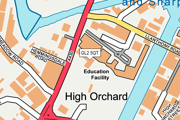 GL2 5QT map - OS OpenMap – Local (Ordnance Survey)