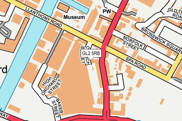 GL2 5RB map - OS OpenMap – Local (Ordnance Survey)