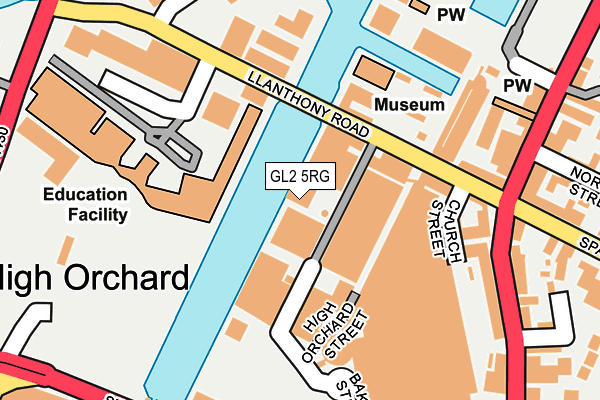 GL2 5RG map - OS OpenMap – Local (Ordnance Survey)