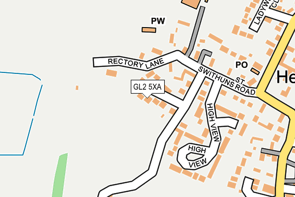 GL2 5XA map - OS OpenMap – Local (Ordnance Survey)