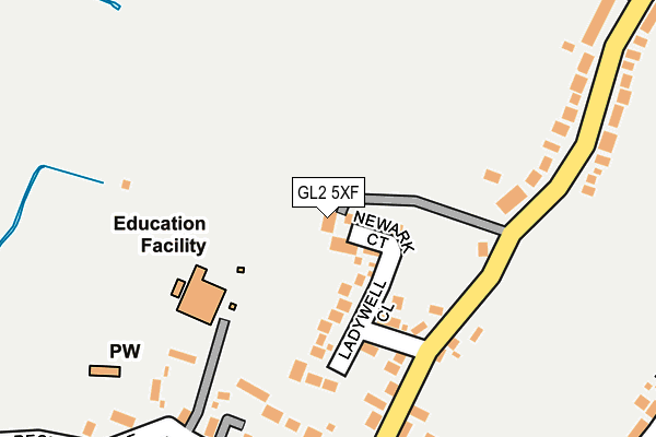 GL2 5XF map - OS OpenMap – Local (Ordnance Survey)