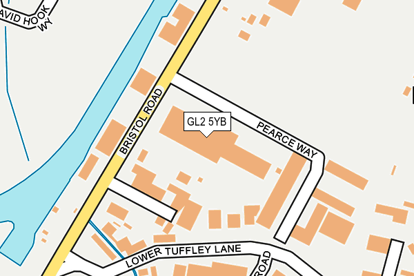 GL2 5YB map - OS OpenMap – Local (Ordnance Survey)