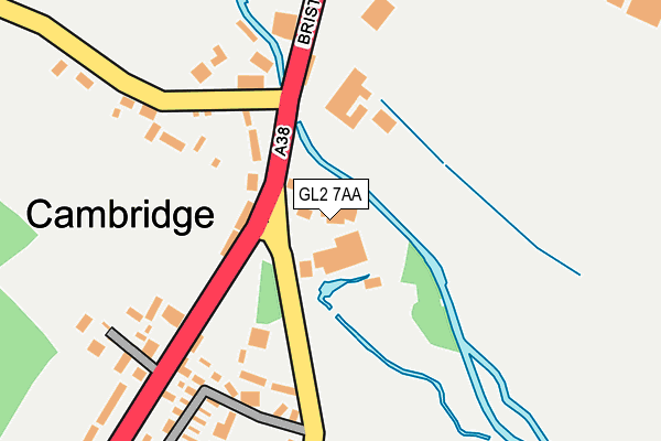 GL2 7AA map - OS OpenMap – Local (Ordnance Survey)