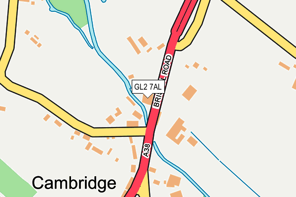 GL2 7AL map - OS OpenMap – Local (Ordnance Survey)