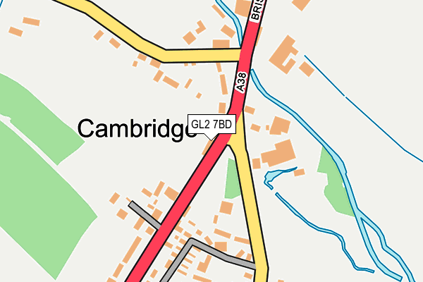 GL2 7BD map - OS OpenMap – Local (Ordnance Survey)