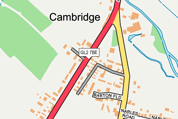 GL2 7BE map - OS OpenMap – Local (Ordnance Survey)