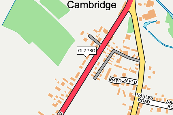 GL2 7BG map - OS OpenMap – Local (Ordnance Survey)