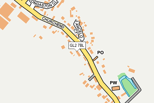 GL2 7BL map - OS OpenMap – Local (Ordnance Survey)