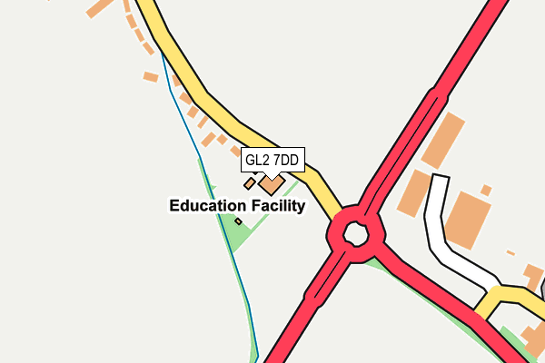 GL2 7DD map - OS OpenMap – Local (Ordnance Survey)