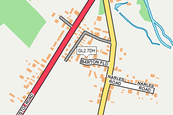 GL2 7DH map - OS OpenMap – Local (Ordnance Survey)