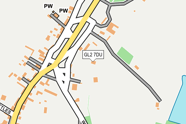 GL2 7DU map - OS OpenMap – Local (Ordnance Survey)