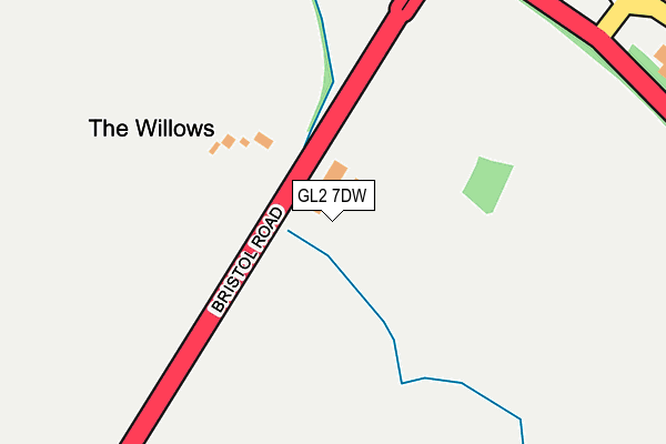 GL2 7DW map - OS OpenMap – Local (Ordnance Survey)