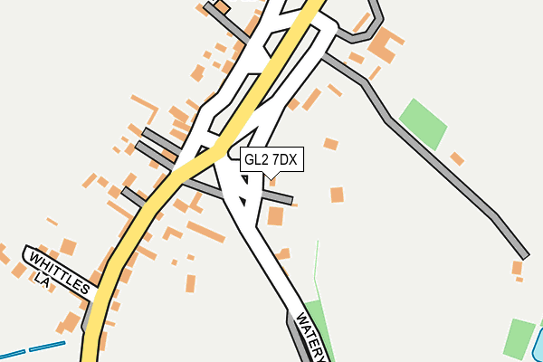 GL2 7DX map - OS OpenMap – Local (Ordnance Survey)