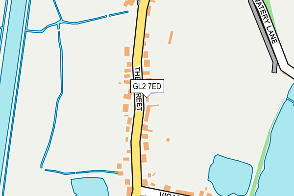 GL2 7ED map - OS OpenMap – Local (Ordnance Survey)