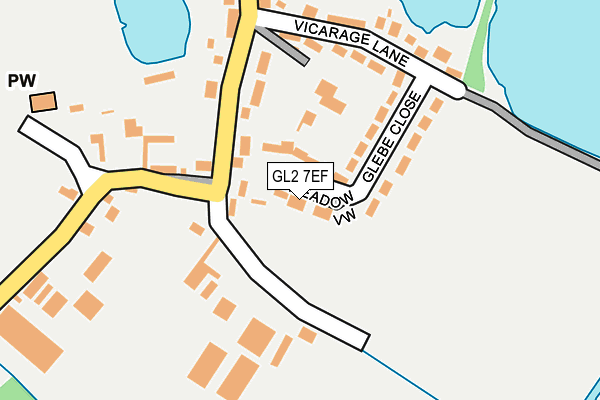 GL2 7EF map - OS OpenMap – Local (Ordnance Survey)