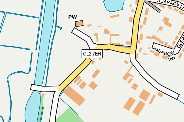 GL2 7EH map - OS OpenMap – Local (Ordnance Survey)