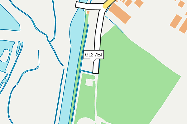 GL2 7EJ map - OS OpenMap – Local (Ordnance Survey)