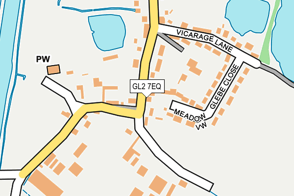 GL2 7EQ map - OS OpenMap – Local (Ordnance Survey)