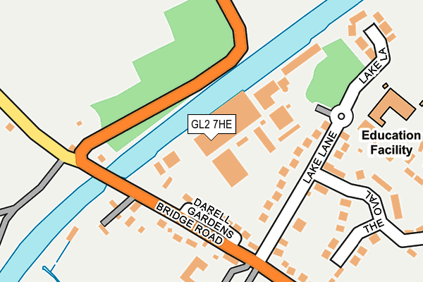 GL2 7HE map - OS OpenMap – Local (Ordnance Survey)