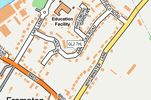 GL2 7HL map - OS OpenMap – Local (Ordnance Survey)