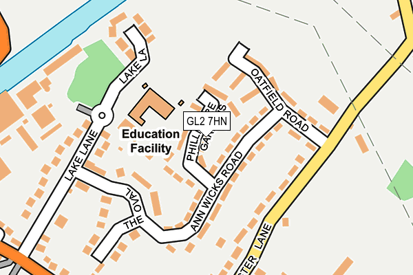 GL2 7HN map - OS OpenMap – Local (Ordnance Survey)