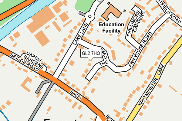 GL2 7HQ map - OS OpenMap – Local (Ordnance Survey)