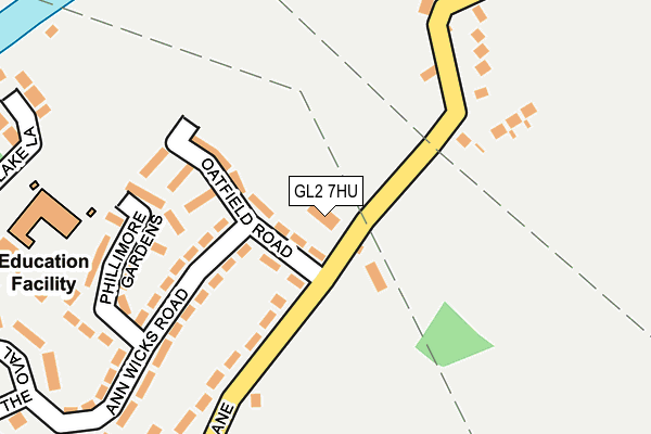 GL2 7HU map - OS OpenMap – Local (Ordnance Survey)