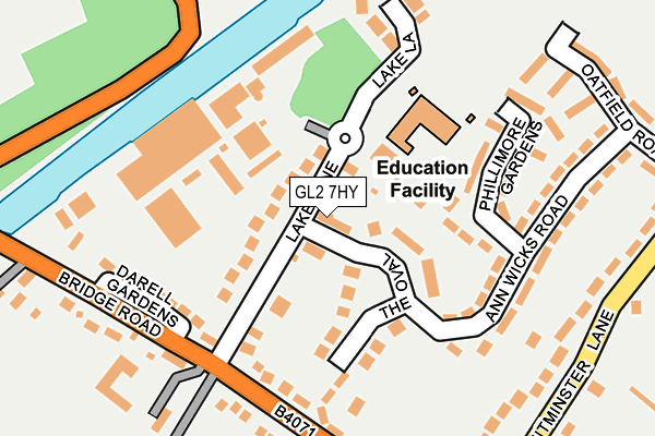 GL2 7HY map - OS OpenMap – Local (Ordnance Survey)