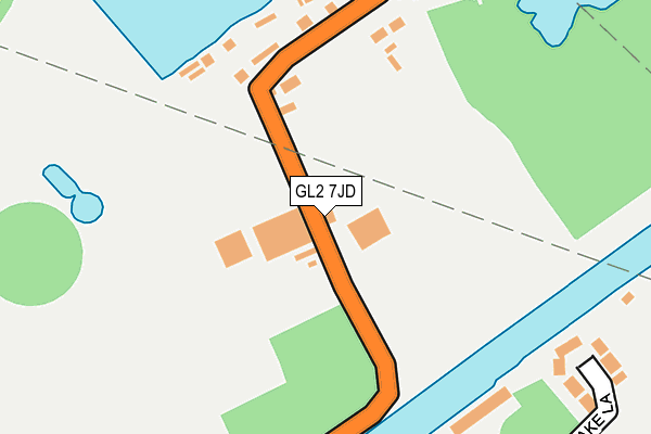 GL2 7JD map - OS OpenMap – Local (Ordnance Survey)