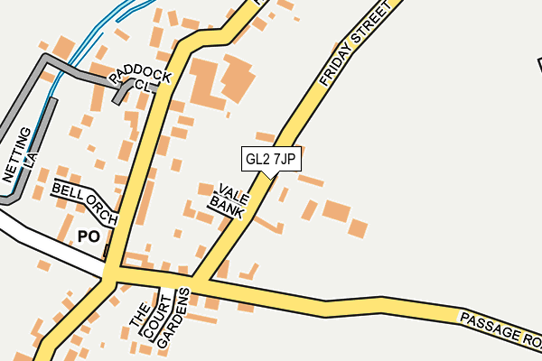 GL2 7JP map - OS OpenMap – Local (Ordnance Survey)