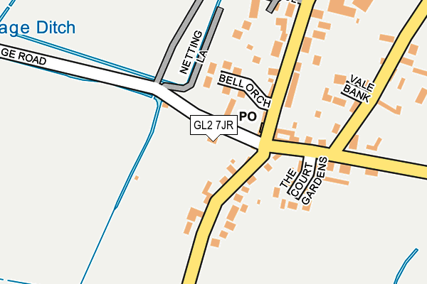 GL2 7JR map - OS OpenMap – Local (Ordnance Survey)