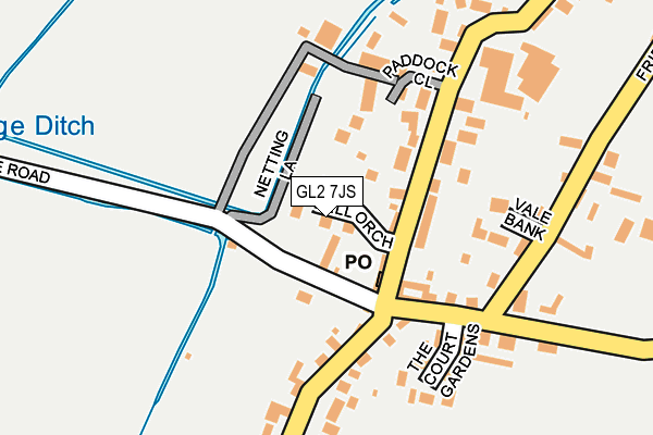 GL2 7JS map - OS OpenMap – Local (Ordnance Survey)