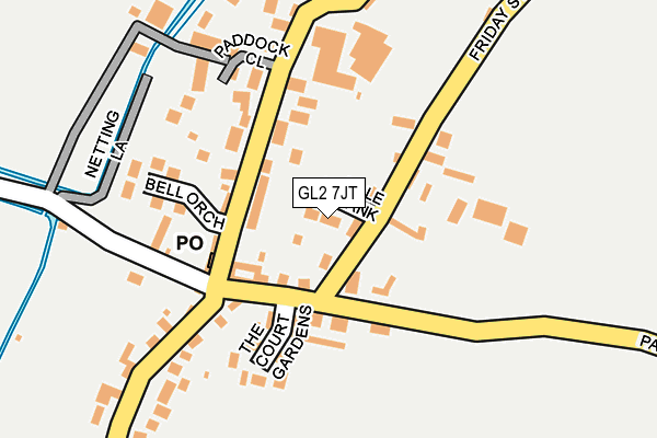 GL2 7JT map - OS OpenMap – Local (Ordnance Survey)