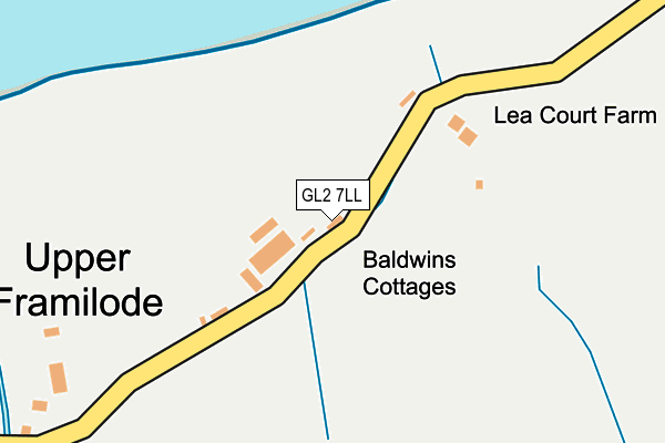 GL2 7LL map - OS OpenMap – Local (Ordnance Survey)