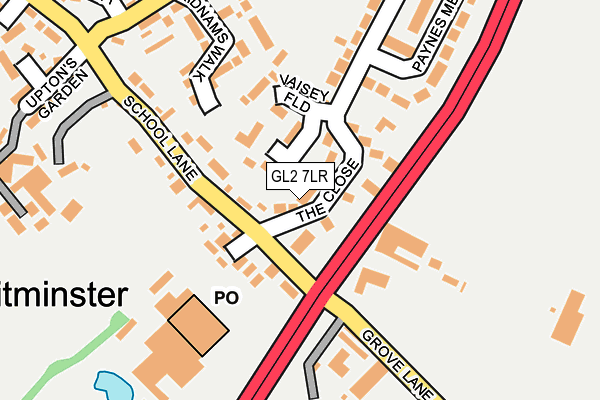 GL2 7LR map - OS OpenMap – Local (Ordnance Survey)