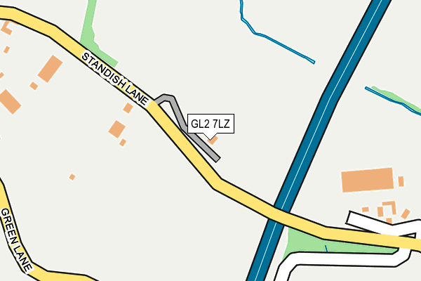 GL2 7LZ map - OS OpenMap – Local (Ordnance Survey)
