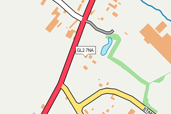 GL2 7NA map - OS OpenMap – Local (Ordnance Survey)