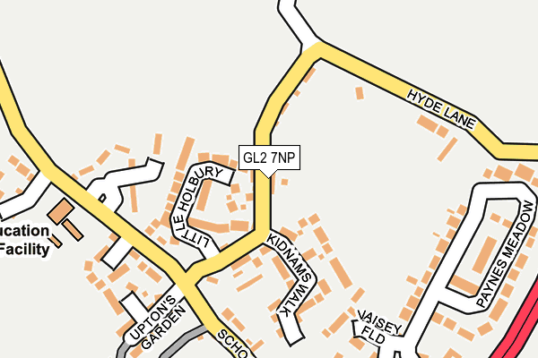GL2 7NP map - OS OpenMap – Local (Ordnance Survey)