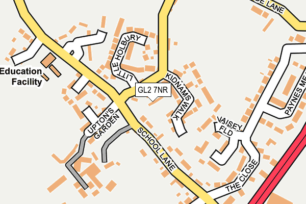 GL2 7NR map - OS OpenMap – Local (Ordnance Survey)