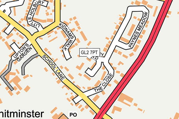 GL2 7PT map - OS OpenMap – Local (Ordnance Survey)