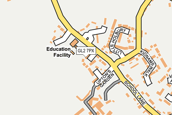 GL2 7PX map - OS OpenMap – Local (Ordnance Survey)