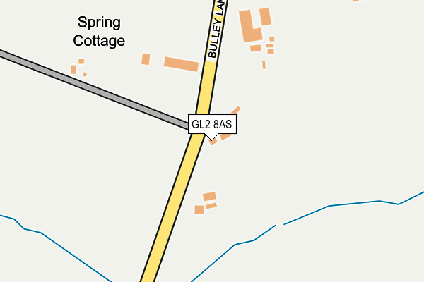 GL2 8AS map - OS OpenMap – Local (Ordnance Survey)