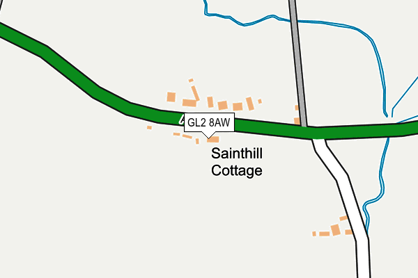 GL2 8AW map - OS OpenMap – Local (Ordnance Survey)