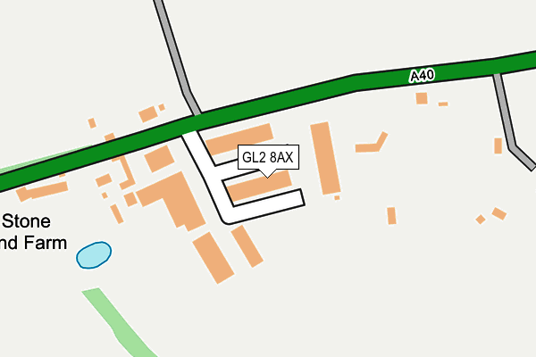 GL2 8AX map - OS OpenMap – Local (Ordnance Survey)