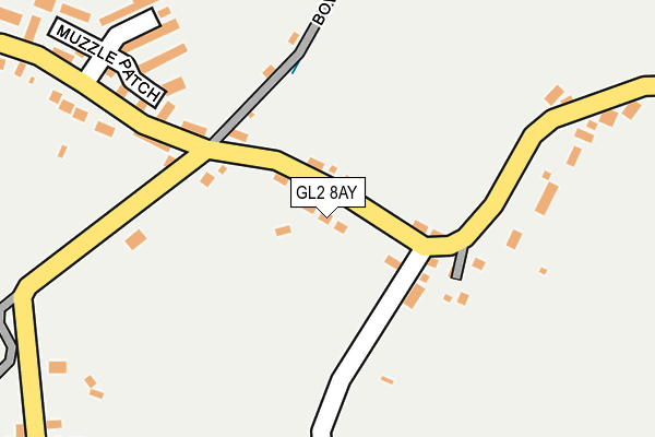 GL2 8AY map - OS OpenMap – Local (Ordnance Survey)